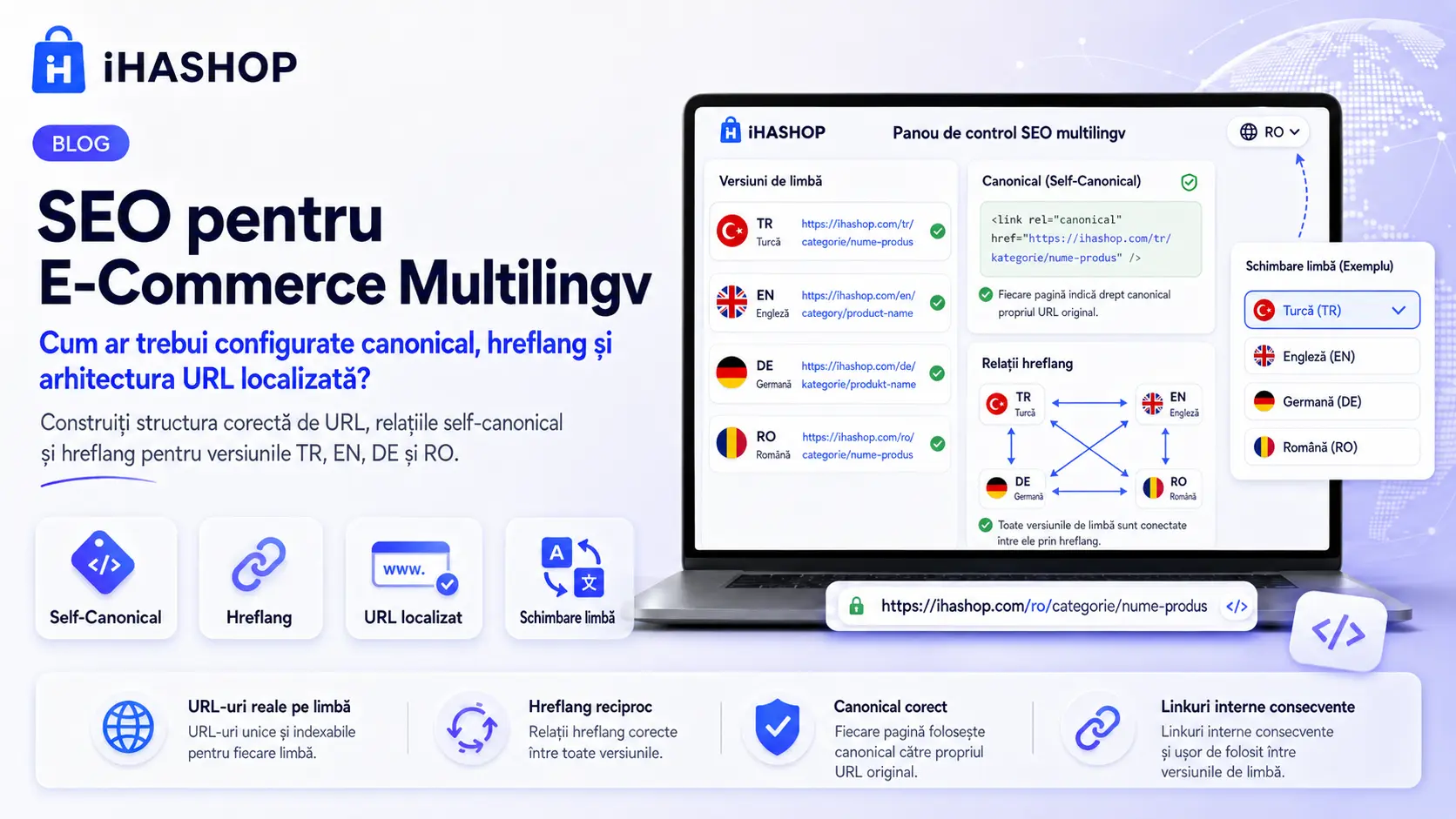 SEO Multilingv pentru E-Commerce: Cum Configurăm Canonical, Hreflang și URL-urile Localizate?